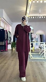 Vood Pantalonlu Bordo